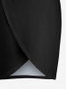 Couverture de plage convertible solide grande taille - Noir XXS