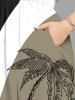 Coconut Tree Colorblock Print Plus Size Matching Hawaii Beach Outfit For Couples -  