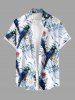 Tropical Leaf Flower Parrot Print Plus Size Matching Hawaii Beach Outfit For Couples -  