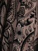 Plus Size Floral Mesh Flocking Lace Up Layered Handkerchief Cami Top(Adjustable Shoulder Strap) -  