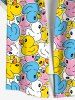 Plus Size Colorful Ducks Print Buttons Pocket Hawaii Shirt For Men -  