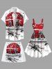 Plus Size Coconut Tree Sun Fighter Print Hawaii Beach Shorts For Men -  