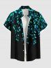 Vine Leaf Print Plus Size Matching Hawaii Beach Outfit For Couples -  