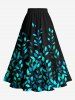 Vine Leaf Print Plus Size Matching Hawaii Beach Outfit For Couples -  