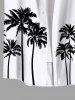 Matching Hawaii Shirt and Romper Plus Size Beach Outfit Coconut Tree Sun Printed for Couples -  