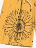 Sunflowers Dots Print Plus Size Matching Hawaii Beach Outfit For Couples -  