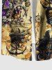 Skull Pirate Anchor Ship Rudder Map Cruise Print Plus Size Matching Hawaii Beach Outfit For Couples -  