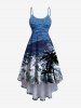 Coconut Tree Sea Waves Print Plus Size Matching Hawaii Beach Outfit For Couples -  