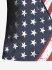 Patriotic American Flag Eagle Print Plus Size Matching Outfit For Couples -  