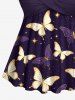 Butterfly Stars Galaxy Print Shirt Swimsuit Plus Size Matching Hawaii Beach Outfit For Couples -  