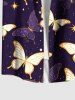 Butterfly Stars Galaxy Print Shirt Swimsuit Plus Size Matching Hawaii Beach Outfit For Couples -  