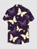 Butterfly Stars Galaxy Print Shirt Swimsuit Plus Size Matching Hawaii Beach Outfit For Couples -  