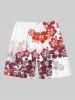 Hibiscus Flower Tropical Print Plus Size Matching Hawaii Beach Outfit For Couples -  