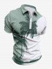 Coconut Tree Curve Print Plus Size Matching Hawaii Beach Outfit For Couples -  