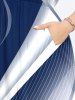 Plus Size Curve Ombre Light Beam Print Hawaii Split Pocket A Line Midi Dress -  