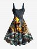 Octopus Ship Sea Waves Cruise Print Plus Size Matching Hawaii Beach Outfit For Couples -  