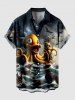 Octopus Ship Sea Waves Cruise Print Plus Size Matching Hawaii Beach Outfit For Couples -  