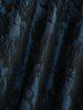 Plus Size Rose Flower Lace Panel Layered A Line Dress with Removable Belt -  