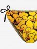 Cute Duck Print Plunging Halter Backless Tied Hawaii Bikini Set -  
