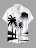 Coconut Tree Sea Sun Print Plus Size Matching Hawaii Beach Outfit For Couples -  