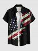 Patriotic American Flag Light Beam 3D Print Plus Size Matching Outfit For Couples -  