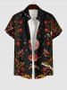 Branch Leaf Moon Star Galaxy Print Plus Size Matching Hawaii Beach Outfit For Couples -  