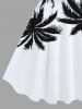 Plus Size Coconut Tree Ombre Print Hawaii A Line Tank Dress -  
