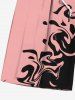 Plus Size Ocean Currents Colorblock Print Hawaii Beach Shorts For Men -  