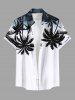 Coconut Tree Ombre Print Plus Size Matching Hawaii Beach Outfit For Couples -  