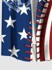 Patriotic American Flag Topstitching Anchor Octopus Print Plus Size Matching Hawaii Cruise Beach Outfit For Couples -  