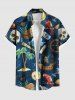 Coconut Tree Skull Pirate Parrot Sailboat Print Plus Size Matching Hawaii Cruise Beach Outfit For Couples -  