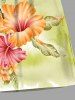 Plus Size Coconut Tree Tropical Leaf Hibiscus Flowers Print Hawaii Beach Shorts For Men -  