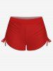 Tenue assortie grande taille avec imprimé drapeau américain patriotique pour couples - Rouge 