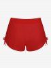 Tenue assortie grande taille avec imprimé drapeau américain patriotique pour couples - Rouge 