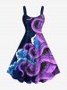 Octopus Cloud Print Plus Size Matching Hawaii Beach Outfit For Couples -  
