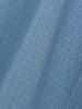 Plus Size Ruched Lace Up Mesh Bell Sleeves Textured Split Dress -  