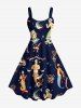 Sailor Mermaid Patriotic American Flag Anchor Shark Print Plus Size Matching Hawaii Beach Outfit For Couples -  