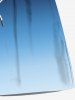 Plus Size Ombre Colorblock Print Beach Shorts For Men -  