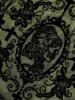 Robe vintage gothique à lacets et œillets, grande taille, imprimée, en maille croisée, pour Halloween. - Vert clair L | US 12