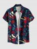 Skull Rose Flower Heart Diamond Print Plus Size Matching Outfit For Couples -  