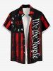 Patriotic American Flag Letters Print Plus Size Matching Outfit For Couples -  