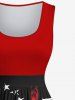 Patriotic American Flag Letters Print Plus Size Matching Outfit For Couples -  