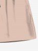 Plus Size Solid Hawaii Drawstring Beach Shorts For Men -  