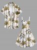 Plus Size Coconut Tree Chain Print Hawaii A Line Tank Dress -  