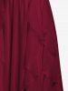 Plus Size Lace and Chiffon Ruffled Crisscross Maxi Sleeveless Wedding Dress -  