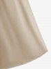 Plus Size Bell Sleeves Ruched Braided Buckle Belted A Line Renaissance Midi Dress -  