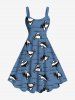 Shark Sea Waves Print Plus Size Matching Hawaii Beach Outfit For Couples -  