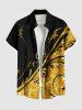 Floral Colorblock Sparkling Sequin 3D Print Plus Size Matching Hawaii Beach Outfit For Couples -  
