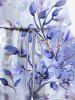 Combinaison hawaïenne cintrée à imprimé fleurs et feuilles grande taille - Pourpre  6X