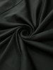 Pantalon évasé bicolore à lacets et œillets latéraux grande taille - Noir 1X | US 14-16